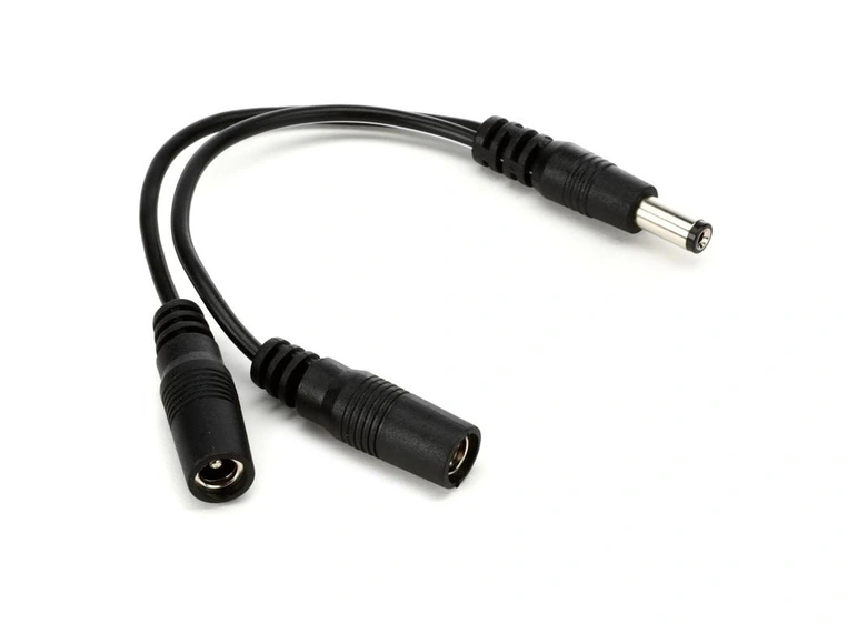 Voodoo Lab output splitter 2.1mm straight-two 2.1mm female 4” 