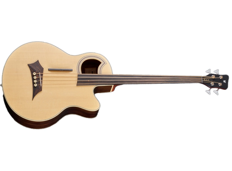 Warwick RockBass Alien Deluxe 4String, Fretless, Nat.Transp. Satin 