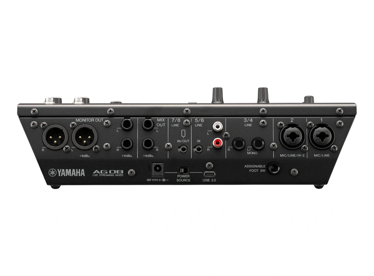 Yamaha AG08 Sort Alt-i-ett streamingmikser 