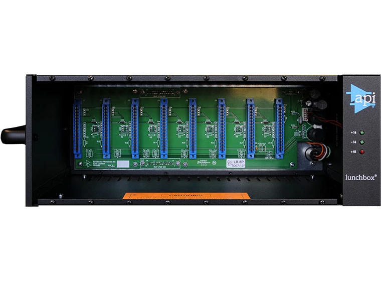 API 500-8B Lunchbox 8 slots rack m/PSU 500 Series rack, 250 mA x8, kanallink 