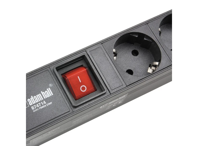 Adam Hall Accessories 874714 Mains Power Strip with 14 Sockets 