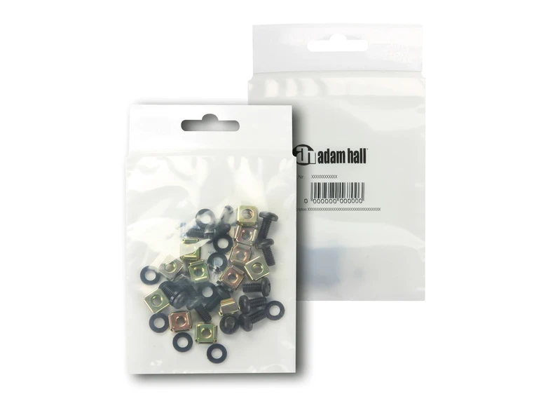 Adam Hall Parts 5924 M12 AH Bag 12 M6x12 mm Screw/Rack Nut/Washer 