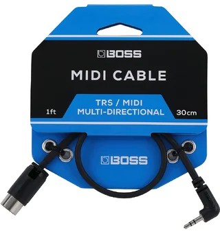 Boss BMIDI-1-35 Overgangskabel TRS/MIDI 1ft./30cm.