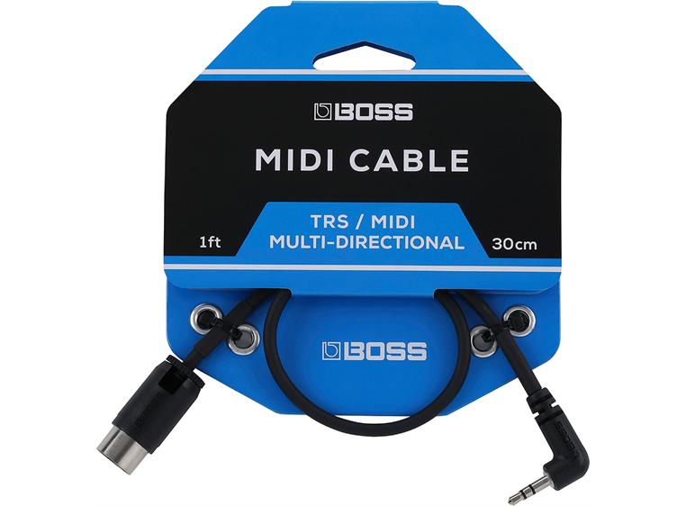 Boss BMIDI-1-35 Overgangskabel TRS/MIDI 1ft./30cm.