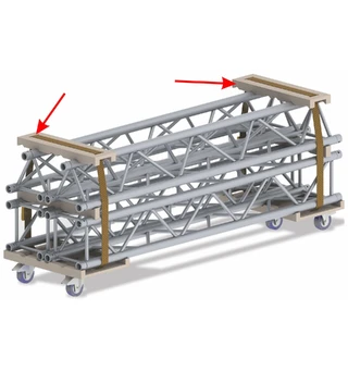 CONTESTAGE BT-Truss 29-Trolly top Enkel transport og lagring av Truss