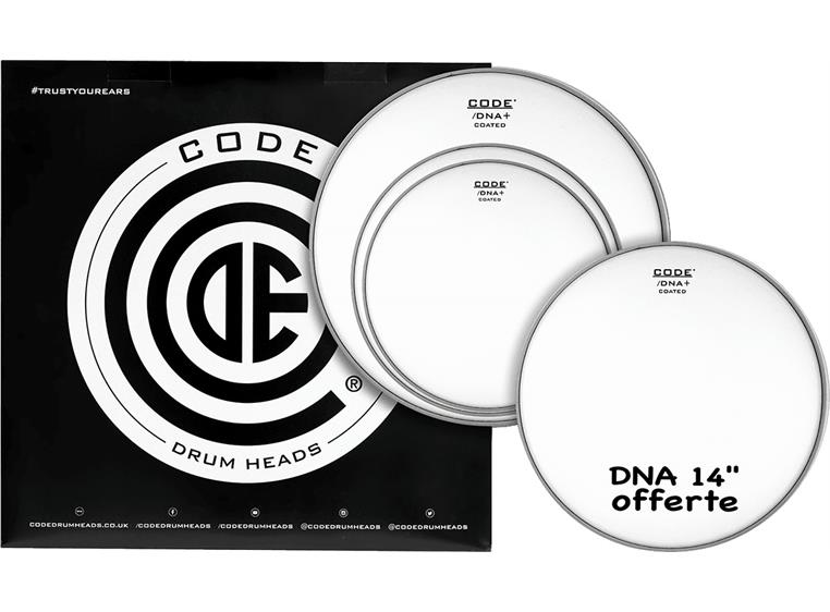 Code Drumheads TPDNACTDS, DNA Std Pack 12", 13", 16" coated + 14" coated