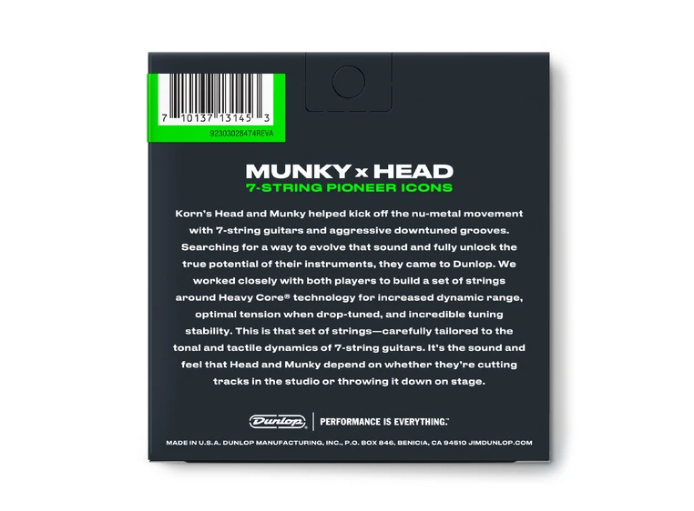 Dunlop KRHCN1065 Korn Heavy Core (010-065) 7-strenger 