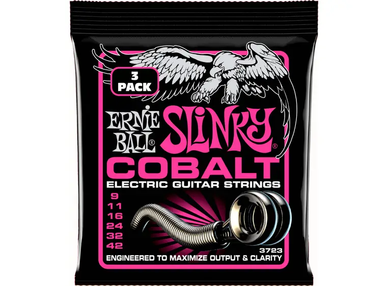 Ernie Ball EB-3723 Cobalt Super Slinky (009-042) 3-pack 