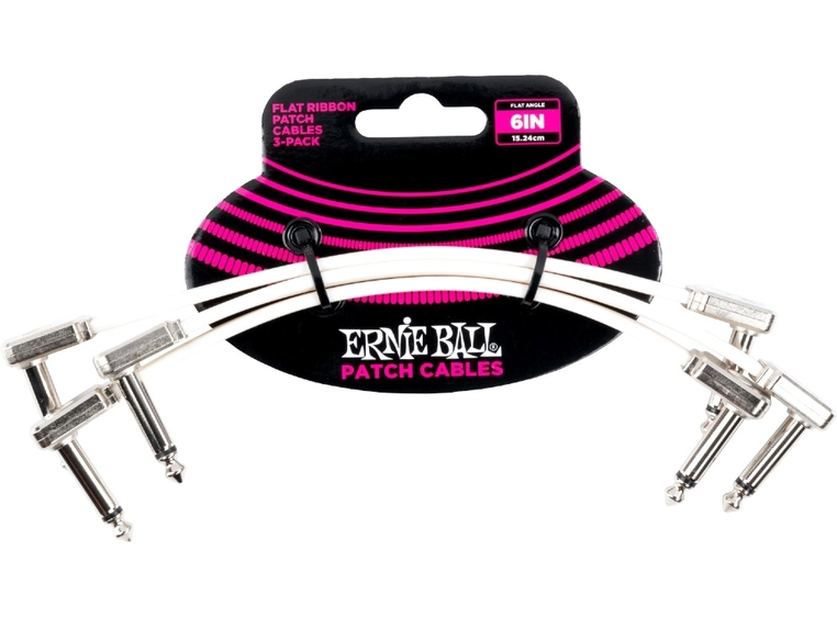 Ernie Ball EB-6385, Flat Patch White, 3-pack 