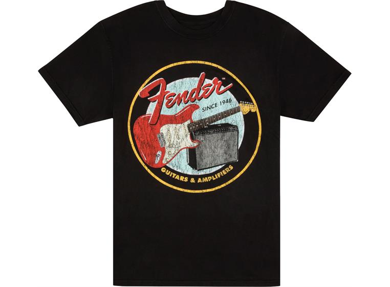 Fender 1946 Guitars & Amplifiers T-Shirt Vintage Black, XXL