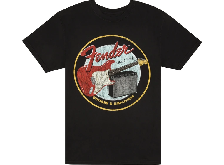 Fender 1946 Guitars & Amplifiers T-Shirt Vintage Black, XXL 