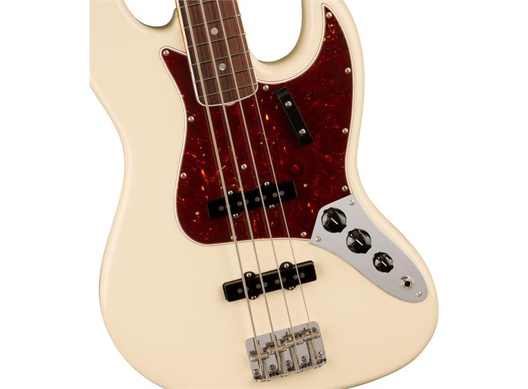 Fender Am Vtg II '66 Jazz Bass Olympic White, Rosewood Fingerboard