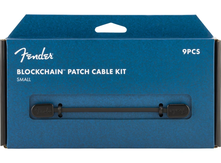 Fender Blockchain Patch Cable Kit Black, Small 