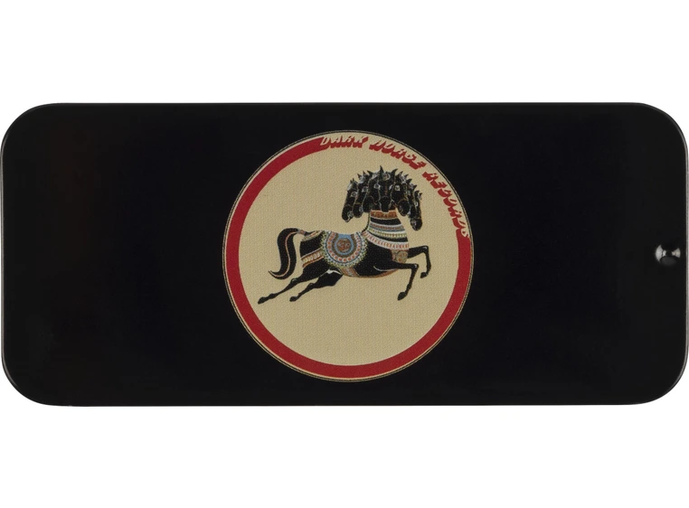 Fender G. Harrison Dark Horse Pick Tin, Medium, 6-pakning 