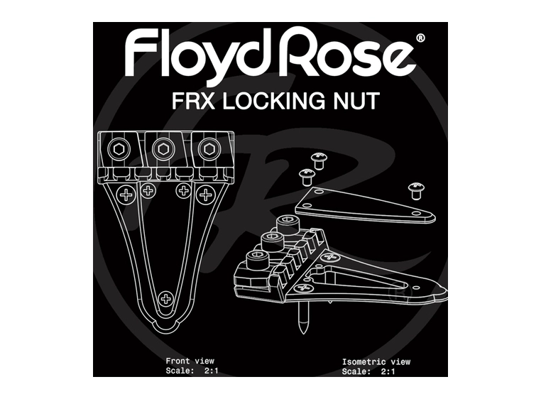 Floyd Rose FRX Tremolo System Satin Black (FRTX02000S) 