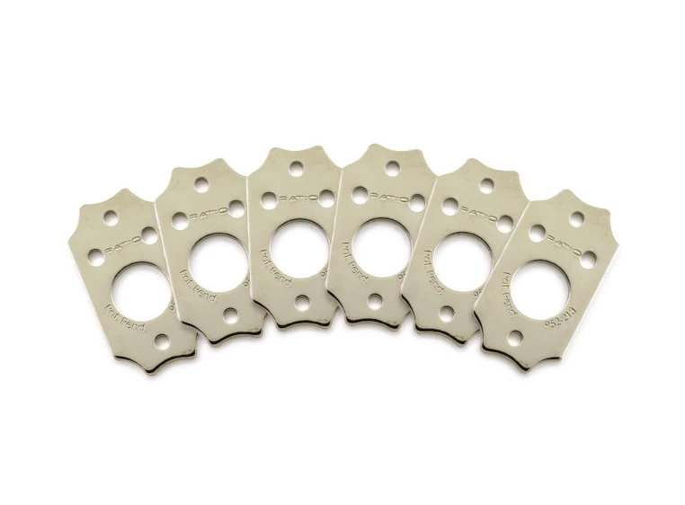 Graph Tech PRT-952-213-N0 Ratio Inviso Match Mounting Plates (6 pcs.) - Nickel 