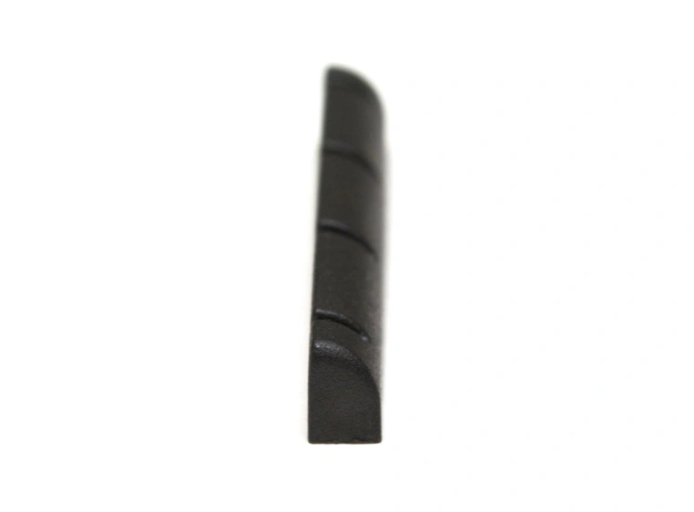 Graph Tech PT-1250-00 Black TUSQ XL Slotted Ukulele Nut - Rounded, Flat 