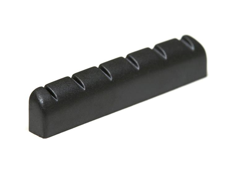 Graph Tech PT-1728-00 Black TUSQ XL Slotted Guitar Nut, Rounded, Flat