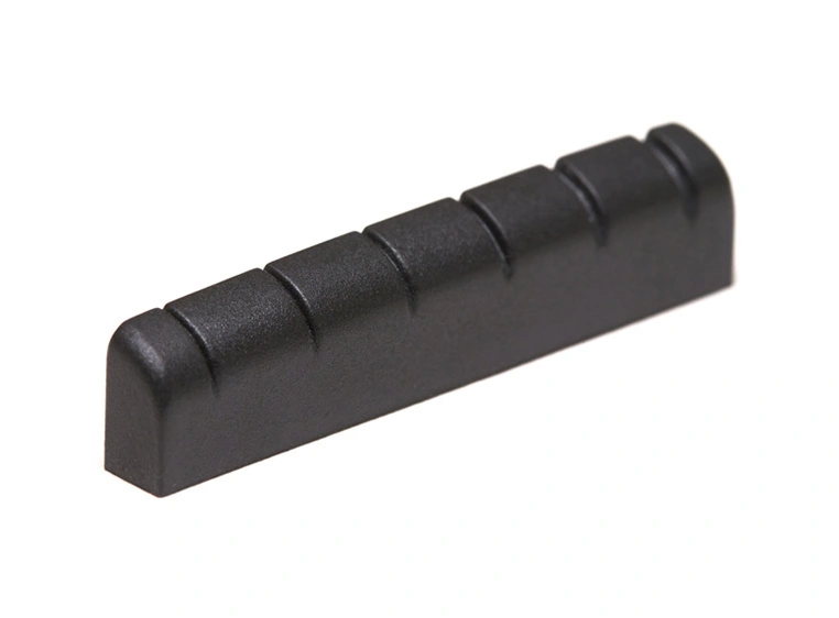 Graph Tech PT-6010-00 Black TUSQ XL Slotted Nut (43 mm) Rounded, Flat 