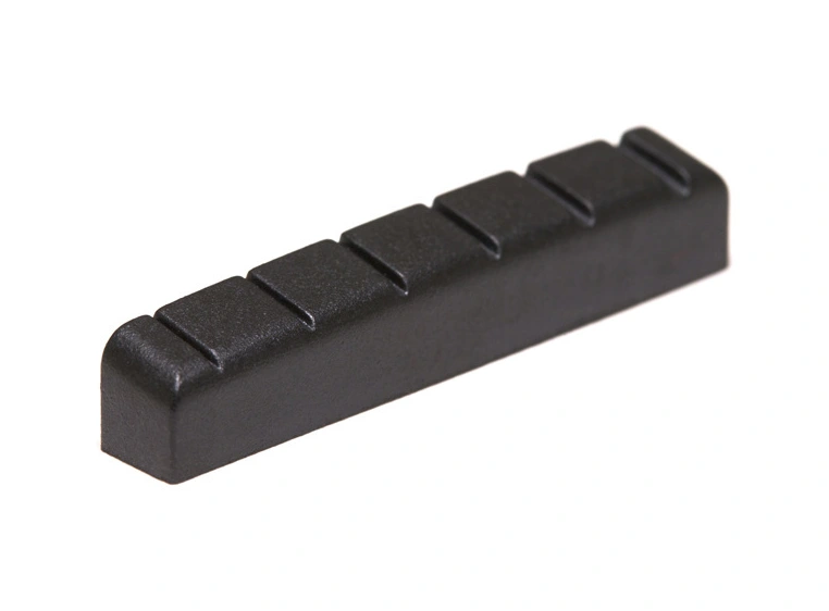 Graph Tech PT-6642-00 Black TUSQ XL Slotted Guitar Nut 42 x 6 mm, Flat 
