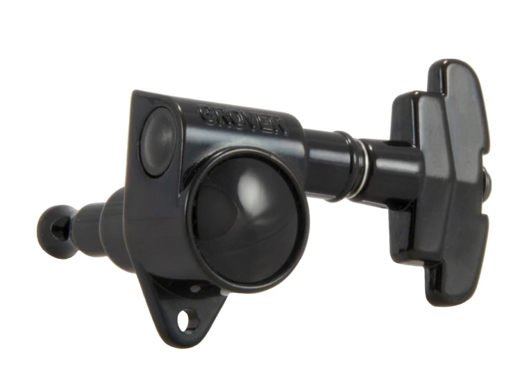 Grover 109BC Super Rotomatics Guitar Machine Heads, 3+3 - Black Chrome 