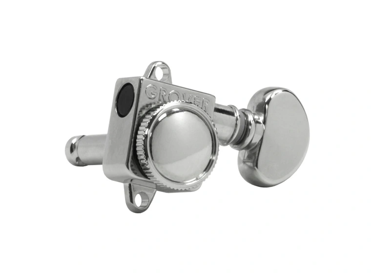 Grover 505FVC RotoGrip Locking Rotomatic for Vintage F-Style, 6-in-Line, Chrome 