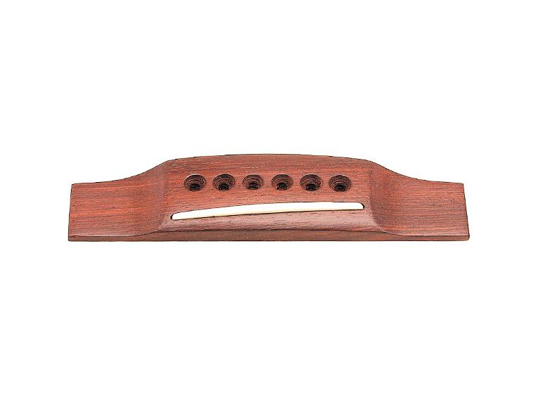 Grover B 3343 - Pin Style Guitar Bridge w/Plastic Saddle - Rosewood
