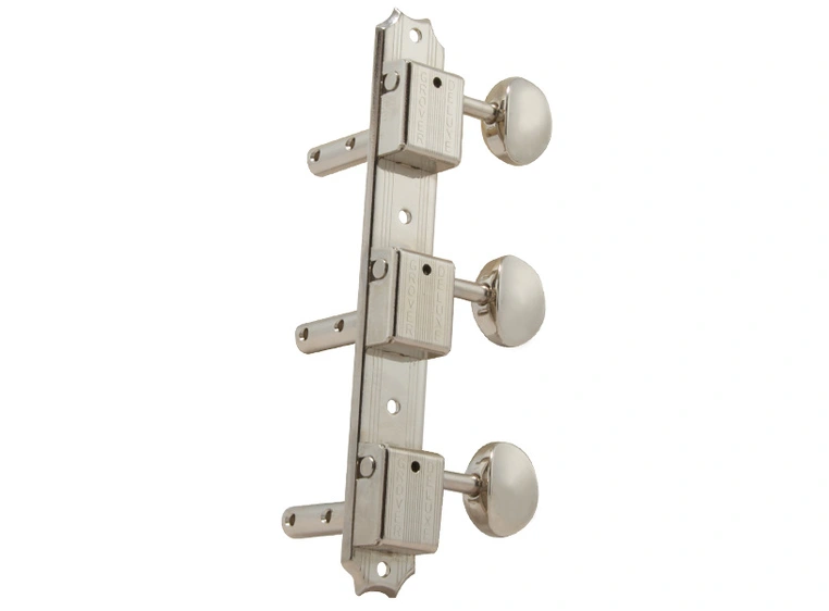 Grover H138N Vintage Deluxe Horizontal Guitar Machine Heads, 3+3 - Nickel 