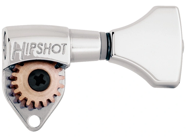 Hipshot Classic Open Guitar Tuning Machines - Bass Side (Left) - Chrome 
