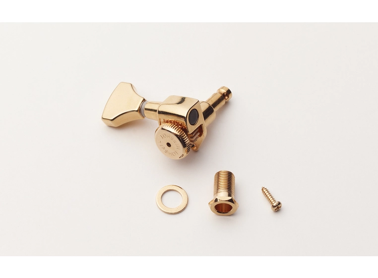 Hipshot Grip-Lock Open Guitar Tuning Machines - Treble Side (Right) - Gold 