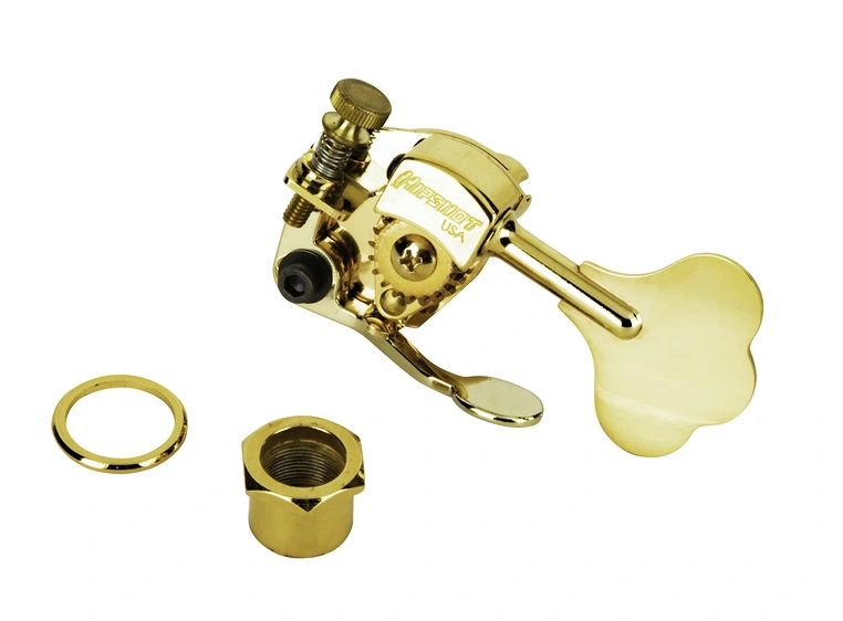 Hipshot HE6 - Bass Xtender for HB6 1/2" Post, Clover Leaf Key - Gold 