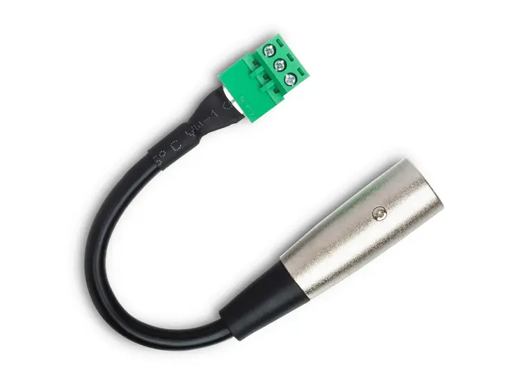 Hosa low-voltage adapter XLR M Til Phoenix XLR3M-PHX3M 