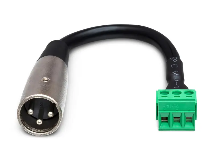 Hosa low-voltage adapter XLR M Til Phoenix XLR3M-PHX3M 