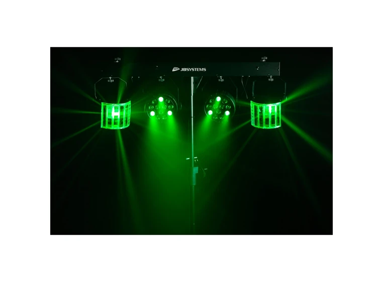 JB Systems Usb Partyset Lyspakke 2 x LED par, 2 x Effekter, Stativ og bag 