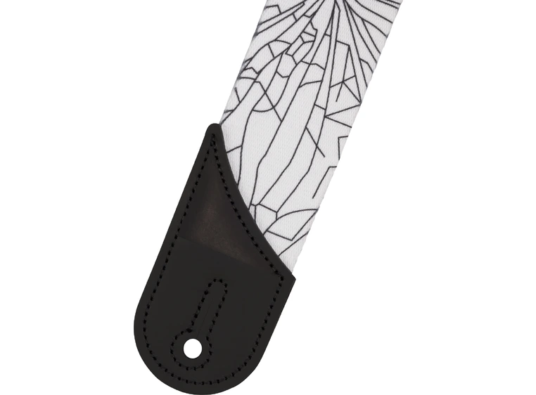 Jackson Cracked Mirror Strap White, 2" 