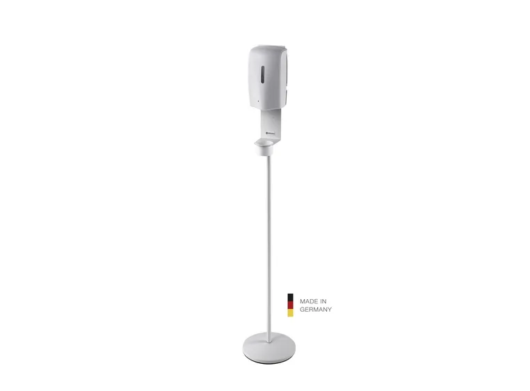K&M 80329 Disinfectant stand incl. sensor dispenser, white 