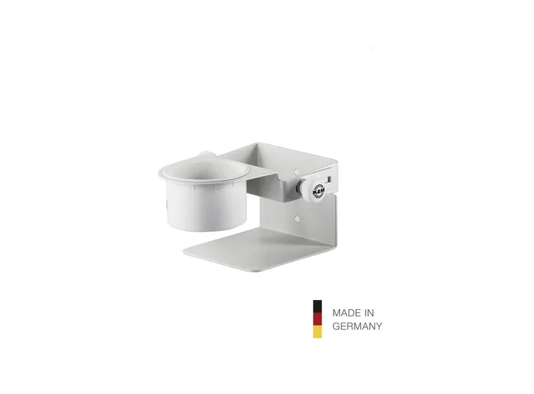 K&M 80370 Holder for Disinfectan, white 