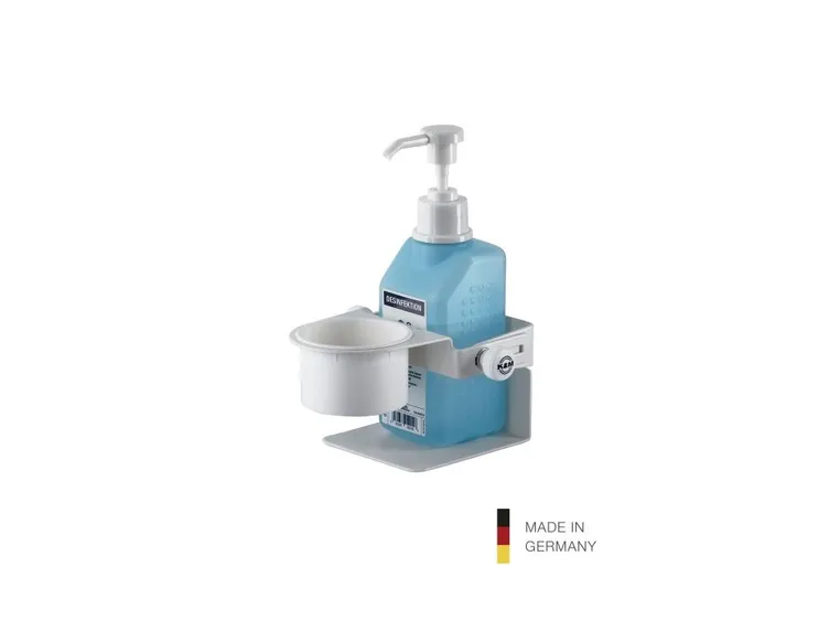 K&M 80370 Holder for Disinfectan, white 