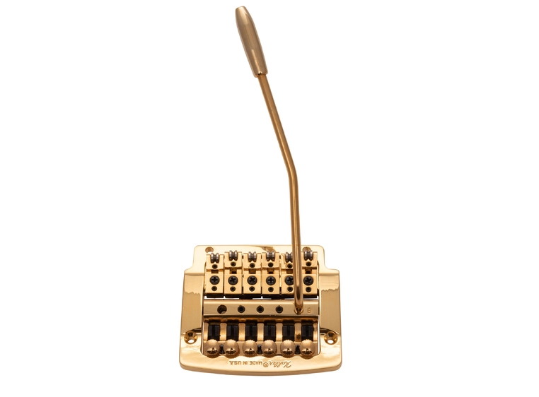 Kahler 2315 - Flat Mount Guitar Tremolo (Brass Cam / Steel Saddles) - Gold 