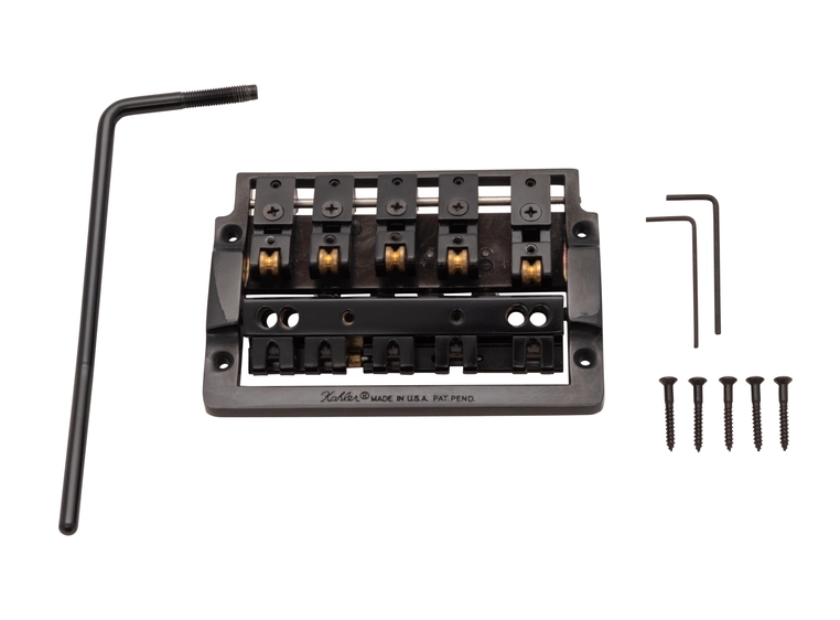 Kahler 2415-XW5 - 5-String Bass Tremolo with Extra Wide Rearward Saddles - Black 