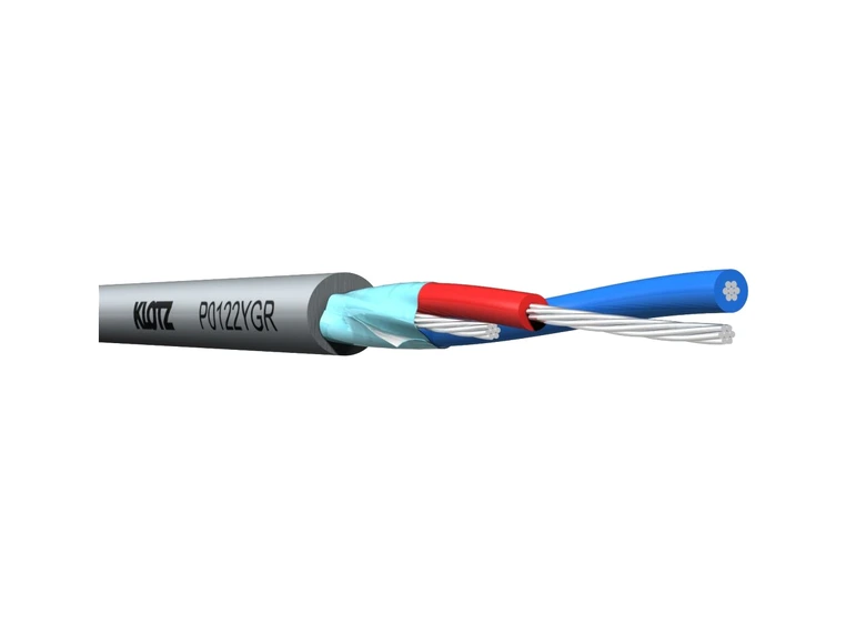 Klotz Balanced Wiring cable 1x2x0,22mm PVC grey 500m 