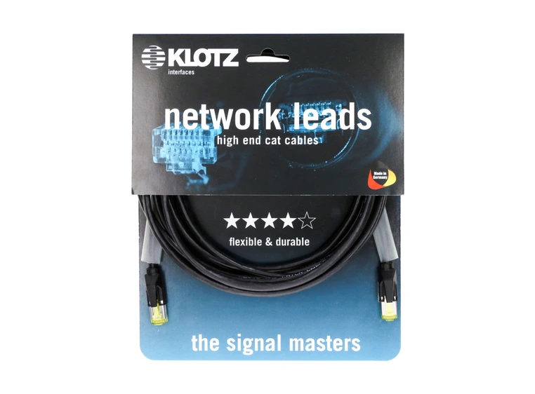 Klotz CP6RR professional CAT6 patch cable RJ45 3 m 