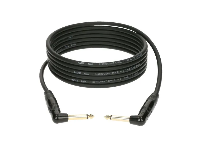 Klotz KIK Instr.Cable metal angled jack bk 4,5m 