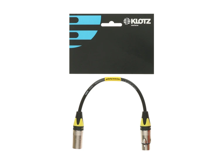 Klotz XLR adapter cable Phase inversion, Neutrik XLR 