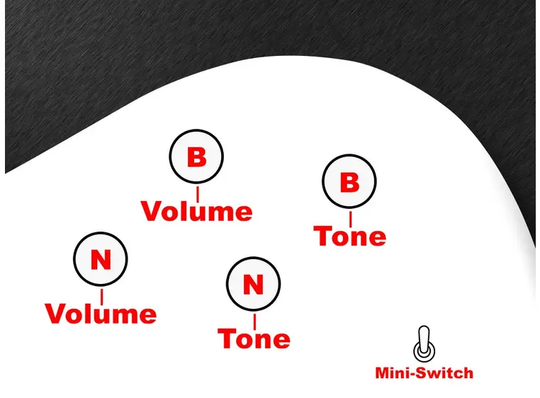 MEC 60090 G - Passive Electronics w/ Toggle Switch - Gold 