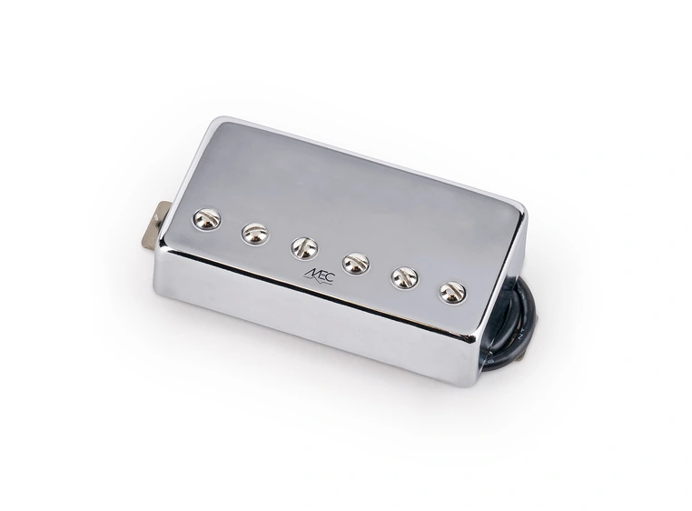 MEC Modern Humbucker Guitar Pickup, Bridge - Chrome Cover 
