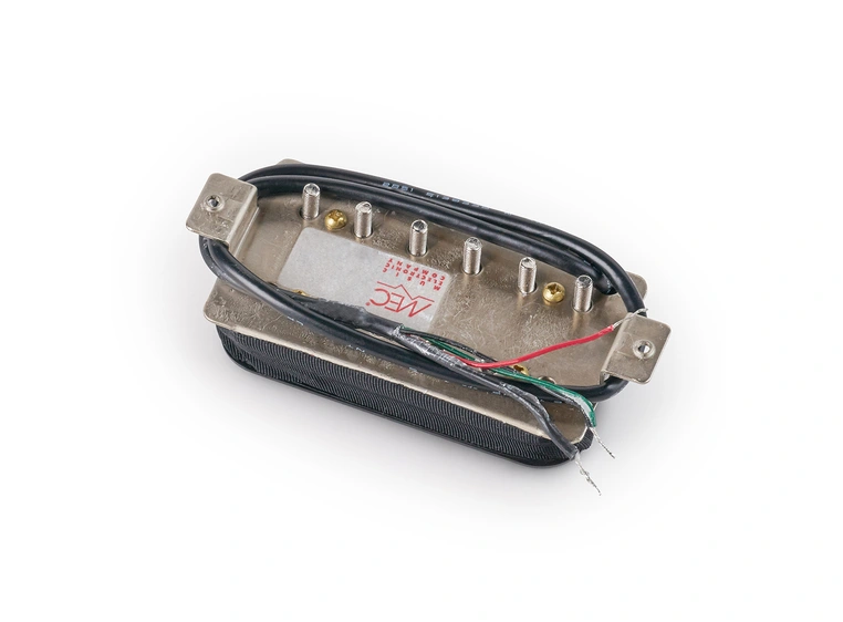 MEC Vintage Alnico V Humbucker Guitar Pickup, Open Bobbin, Neck - Black 