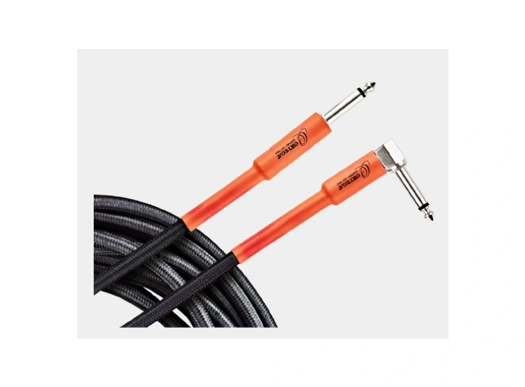 Ortega OECI-10 Instrument cable 10 ft Angled/Straight plugs 