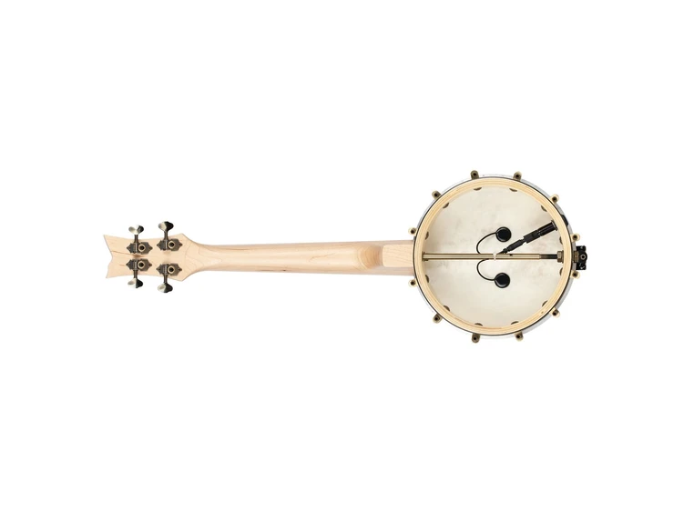 Ortega OUBJE90-MA-L 4-strengs Ukulele- Banjo med mik, Gigbag, Lefthand 