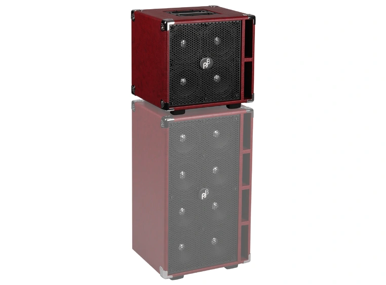Phil Jones Bass C4 - Compact 4 Basskabinett, 4x5", 400 Watt - Rød 